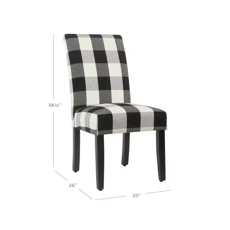 Set di 2 sedie da pranzo Parsons nere