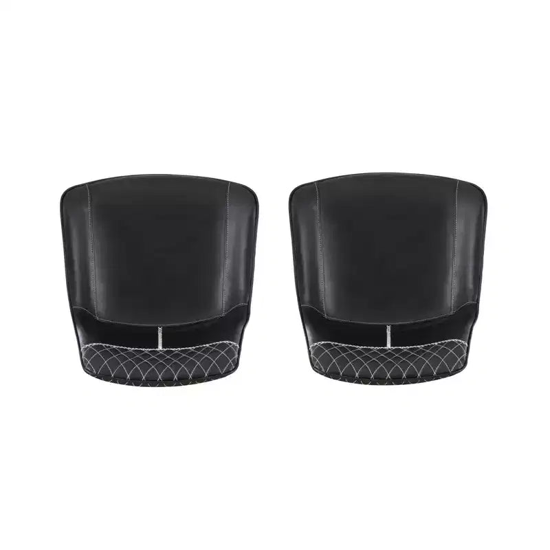 Set di 2 sedie da pranzo Elder nere