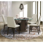 Tavolo da pranzo Simms Round ad altezza standard noce