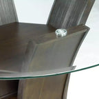 Tavolo da pranzo Simms Round ad altezza standard noce
