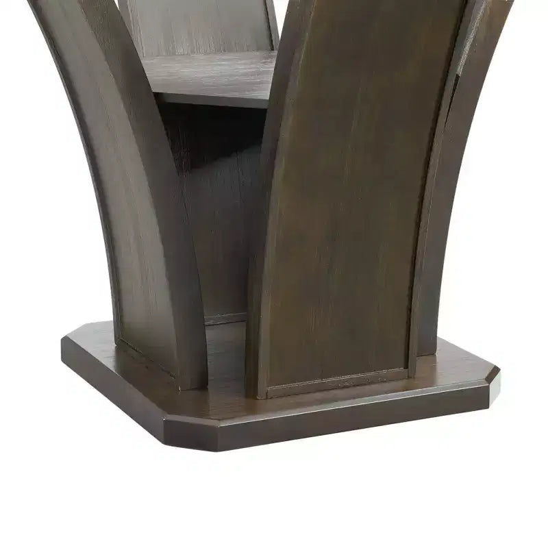 Tavolo da pranzo Simms Round ad altezza standard noce