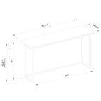 Consolle Hidden Hills in Materiali Misti Marrone - Mobile da Ingresso, 60" Larghezza