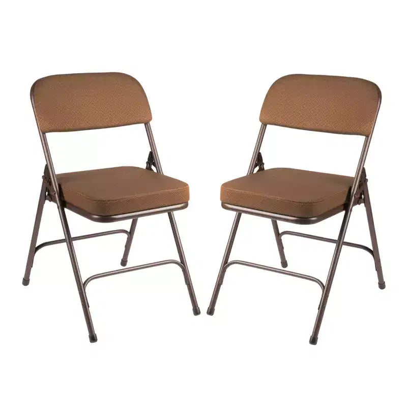 Set di 2 sedie pieghevoli imbottite premium