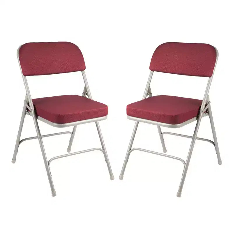 Set di 2 sedie pieghevoli imbottite premium