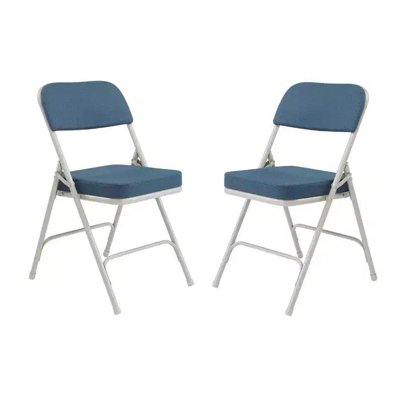 Set di 2 sedie pieghevoli imbottite premium