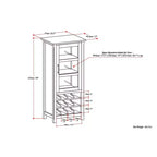 Mobile portabottiglie Franklin High Storage