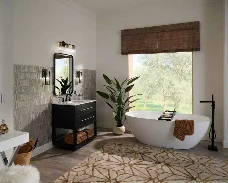 Specchio decorativo da parete rettangolare Andi, moderno, con cornice in ferro dorato o nero e vetro smussato, 60 cm di larghezza, per bagno, camera da letto, casa, ingresso