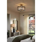 Specchio decorativo da parete rettangolare Andi, moderno, con cornice in ferro dorato o nero e vetro smussato, 60 cm di larghezza, per bagno, camera da letto, casa, ingresso