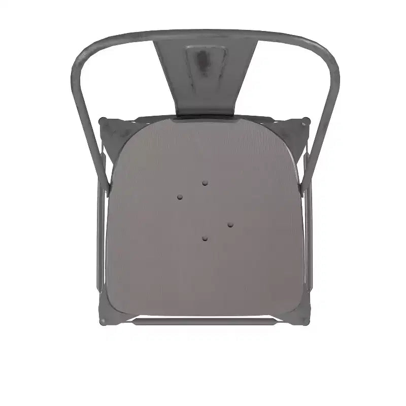 Sgabello da interno Lincoln da 24" ad altezza bancone con schienale e sedile in legno di poliresina