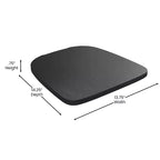Sgabello da interno Lincoln da 24" ad altezza bancone con schienale e sedile in legno di poliresina