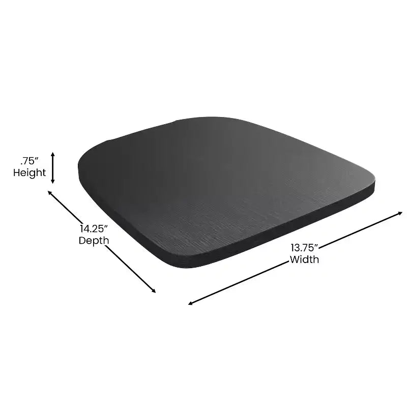 Sgabello da interno Lincoln da 24" ad altezza bancone con schienale e sedile in legno di poliresina