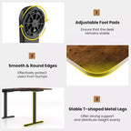 Scrivania elettrica regolabile in altezza, da seduto a in piedi, postazione di lavoro per computer, per ufficio a casa
