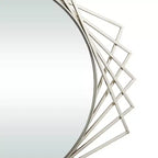 Specchio da parete geometrico in metallo