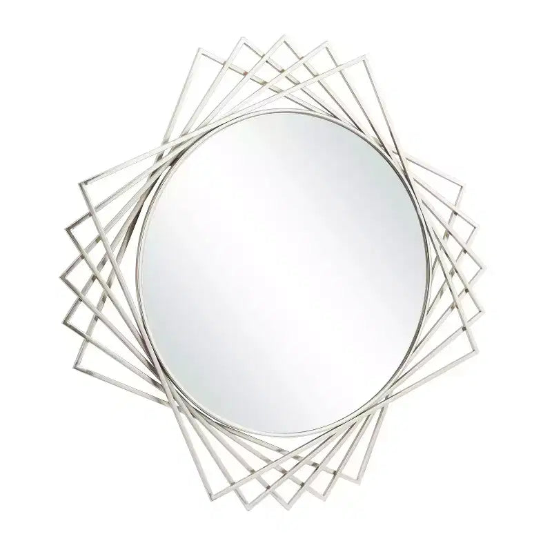 Specchio da parete geometrico in metallo