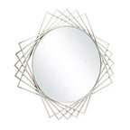 Specchio da parete geometrico in metallo