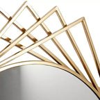 Specchio da parete geometrico in metallo