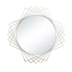 Specchio da parete geometrico in metallo
