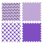 Cesta portabiancheria MixNMatch viola con telaio in legno
