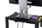 Alzata per monitor da scrivania - Supporto da tavolo regolabile in altezza per display PC e laptop e stampanti, 48 x 33 cm, altezza 16,7 cm