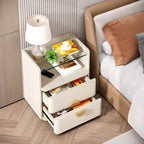 Comodino moderno a 2 cassetti