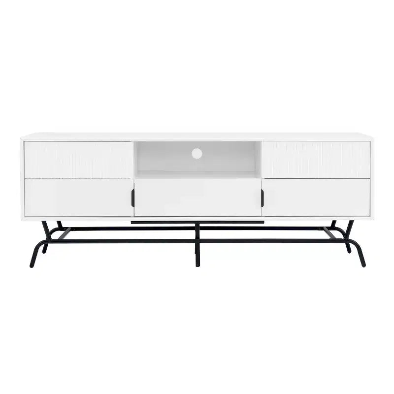 Mobile Porta TV Meadowgrove Modern con 3 Cassetti e Armadietto, per TV fino a 65"