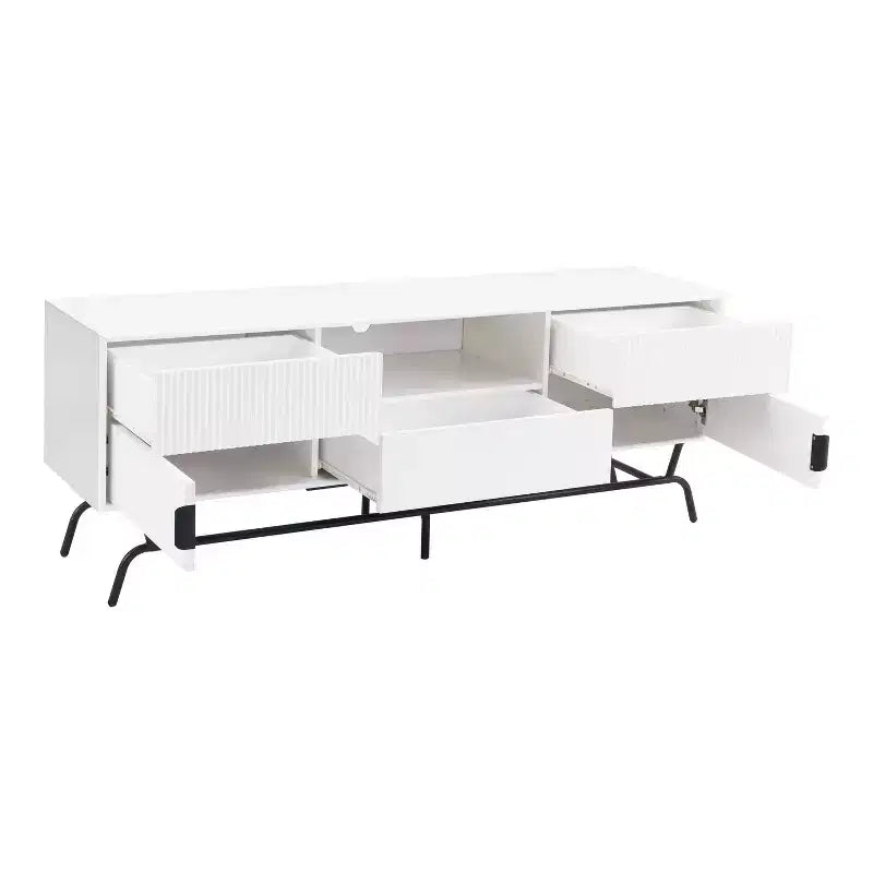 Mobile Porta TV Meadowgrove Modern con 3 Cassetti e Armadietto, per TV fino a 65"