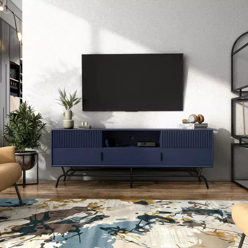 Mobile Porta TV Meadowgrove Modern con 3 Cassetti e Armadietto, per TV fino a 65"