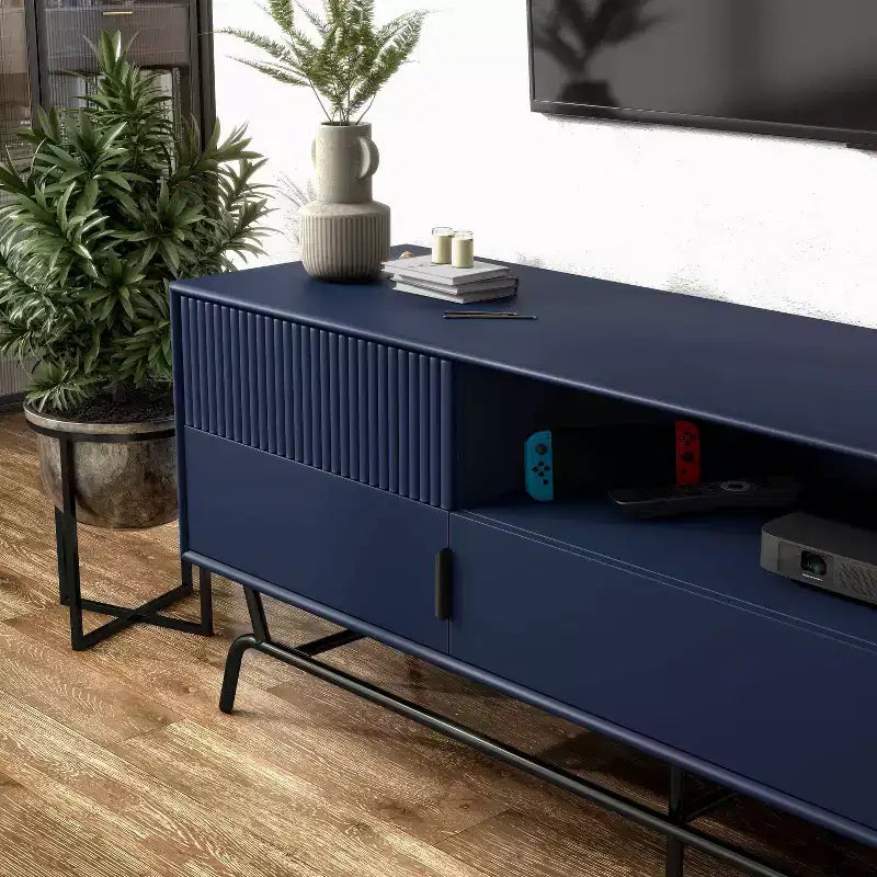 Mobile Porta TV Meadowgrove Modern con 3 Cassetti e Armadietto, per TV fino a 65"