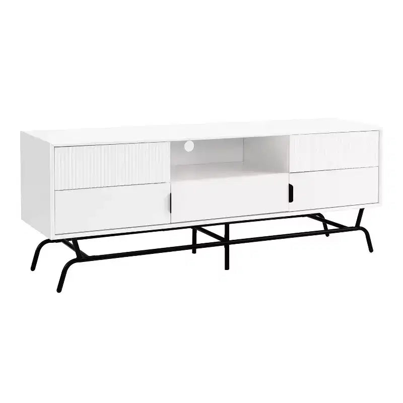 Mobile Porta TV Meadowgrove Modern con 3 Cassetti e Armadietto, per TV fino a 65"