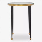 Uttermost Stiletto Antique Gold Side Table