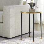 Tavolino Stiletto Oro Antico