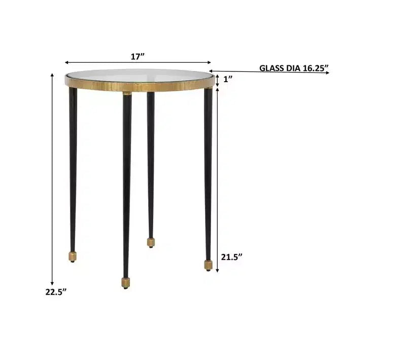 Tavolino Stiletto Oro Antico