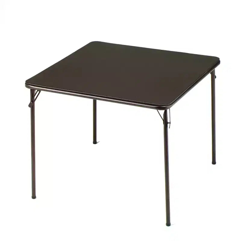 Tavolo da gioco/pranzo quadrato pieghevole in metallo da 34 x 34 pollici