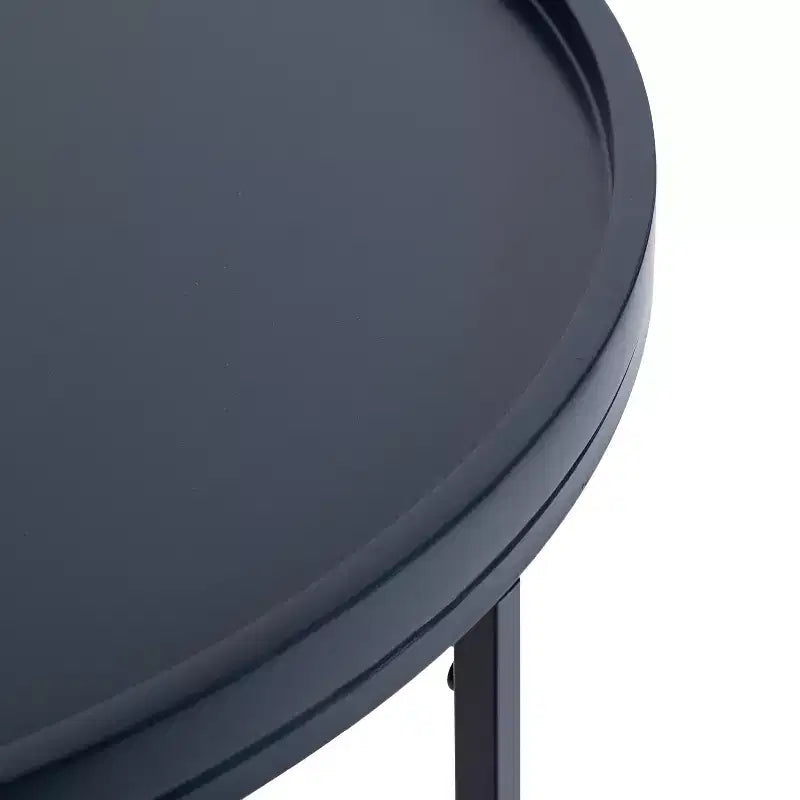Tavolo consolle Dorrah a semicerchio, 28x14x30, blu navy