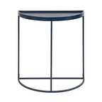 Tavolo consolle Dorrah a semicerchio, 28x14x30, blu navy
