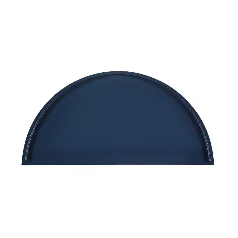 Tavolo consolle Dorrah a semicerchio, 28x14x30, blu navy