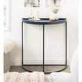 Tavolo consolle Dorrah a semicerchio, 28x14x30, blu navy