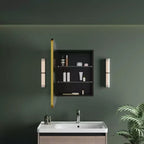 Mobiletto a specchio da bagno illuminato a LED, da incasso o da parete, anti-appannamento, dimmerabile, 3 modalità di illuminazione, funzione memoria