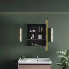 Mobiletto a specchio da bagno illuminato a LED, da incasso o da parete, anti-appannamento, dimmerabile, 3 modalità di illuminazione, funzione memoria