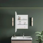 Mobiletto a specchio da bagno illuminato a LED, da incasso o da parete, anti-appannamento, dimmerabile, 3 modalità di illuminazione, funzione memoria